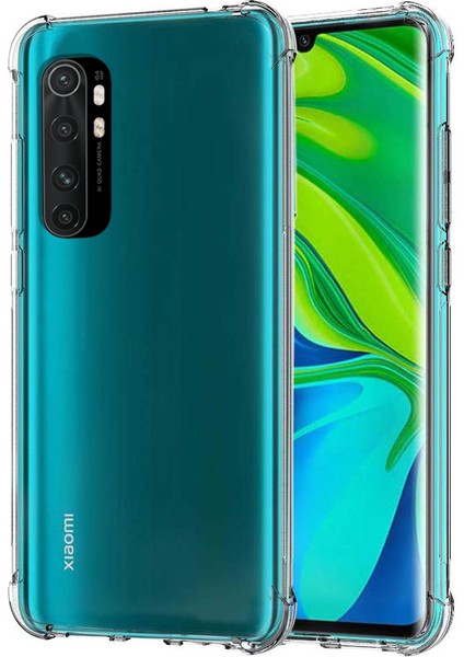 Xiaomi Mi Note 10 Lite Kılıf Darbelere Dayanıklı Sert Silikon Şeffaf