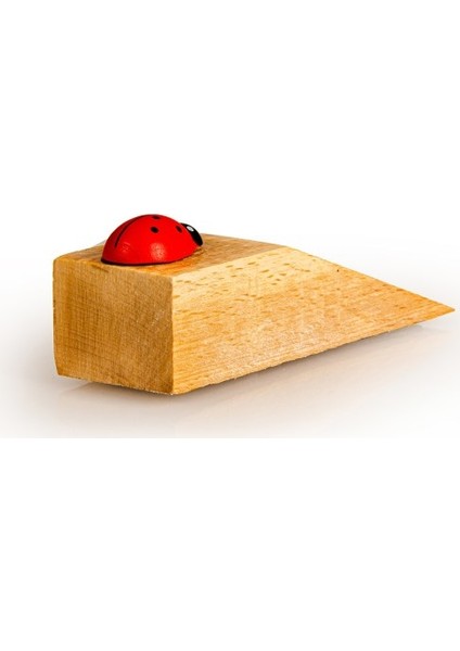 4 Adet Ahşap Kapı Stoperi Uğur Böcekli Kapı Durdurucu fırsatları