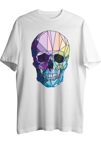 Geometric Skull Tişört