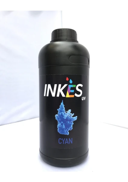 Inkes UV Uv Baskı Mürekkebi 1000 ml -EPSON Dx4/dx5/dx7 ve XP600 Kafalar Ile Uyumlu Rıgıd Uv Mürekkebi Sert ve Yarı Esnek Zeminlere Uygun