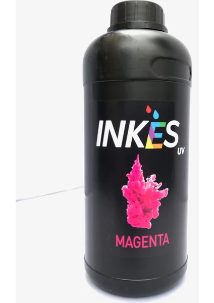 Inkes UV Uv Baskı Mürekkebi 1000 ml -EPSON Dx4/dx5/dx7 ve XP600 Kafalar Ile Uyumlu Rıgıd Uv Mürekkebi Sert ve Yarı Esnek Zeminlere Uygun