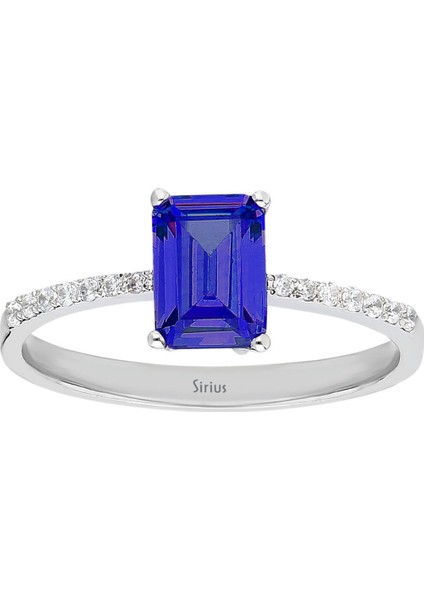 Pırlanta ve Oktagon Tanzanit Taşlı Yüzük 0417R0259