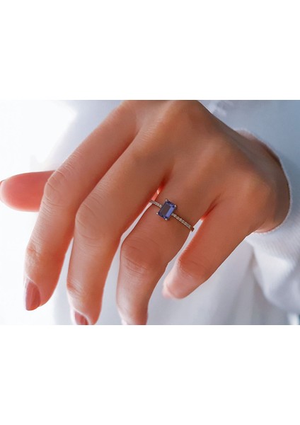 Pırlanta ve Oktagon Tanzanit Taşlı Yüzük 0417R0259 fırsatları