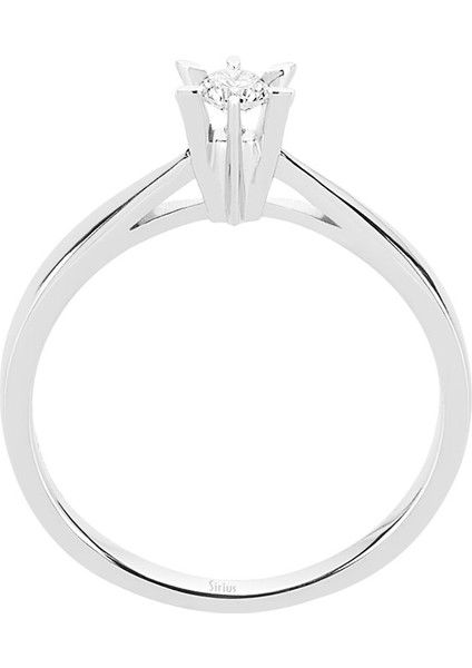 D Renk 0,15 Karat Pırlanta Tektaş Yüzük 0417R0260 modelleri