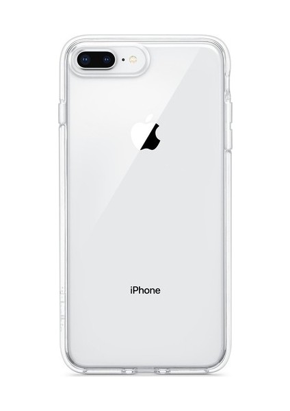 Apple iPhone 7/8 Şeffaf Silikon Kılıf + Ekran Koruyucu Kırılmaz Cam