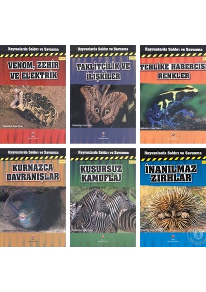Hayvanlarda Saldırı ve Savunma Set 6 Kitap