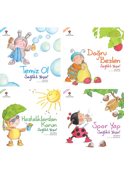 Tübitak Sağlılklı Yaşa Serisi 4 Kitap 5+ Yaş (Okulöncesi ve 1.sınıf)