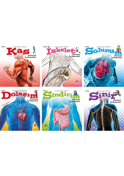 Tübitak Vücudumuzdaki Sistemler 6+ Yaş 6 Kitap Takım