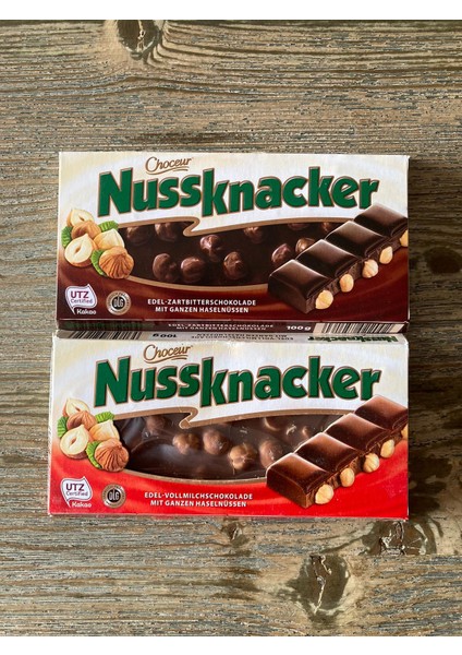 Nussknacker Sütlü Fındıklı 2'li 100 gr Alman Çikolatası