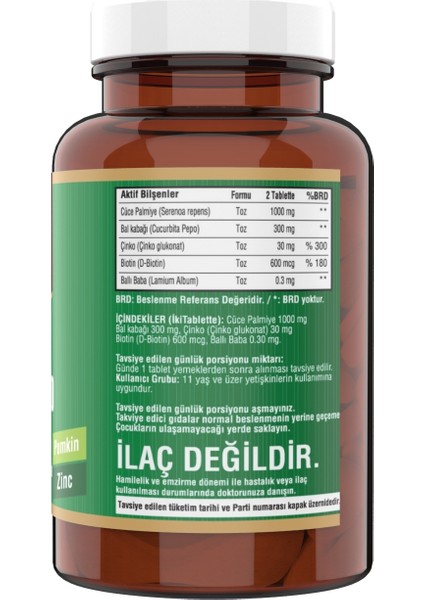 Saw Palmetto 1000 Mg 120 Tablet+Vitamin D3 K2 20 ml modelleri