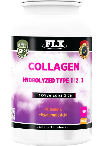 Collagen Kollajen Tip 1-2-3 Hyaluronik Asit Vitamin C 90 Tablet+Biotin 60 Tablet