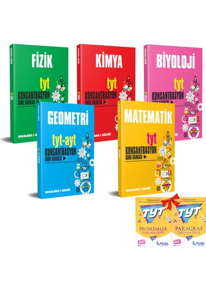 TYT Sayısal Tüm Dersler Konsantrasyon Soru Bankası Seti -5 Kitap