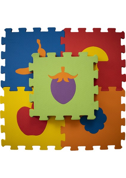 Meyveler Eğitici Evamat Puzzle Yer Karosu