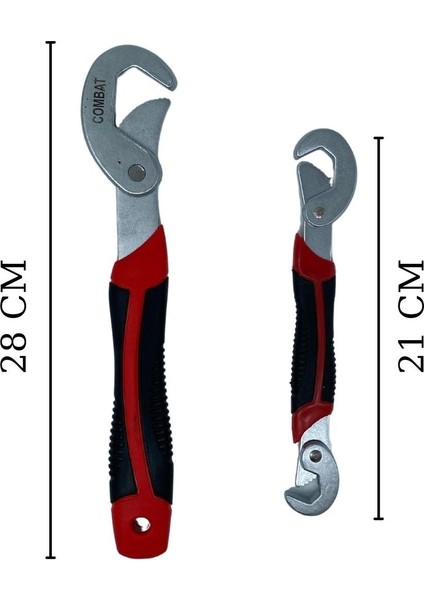 Çok Fonksiyonlu Ergonomik Ayarlanabilir Büyük Küçük Akıllı Pense Anahtar 2li Set
