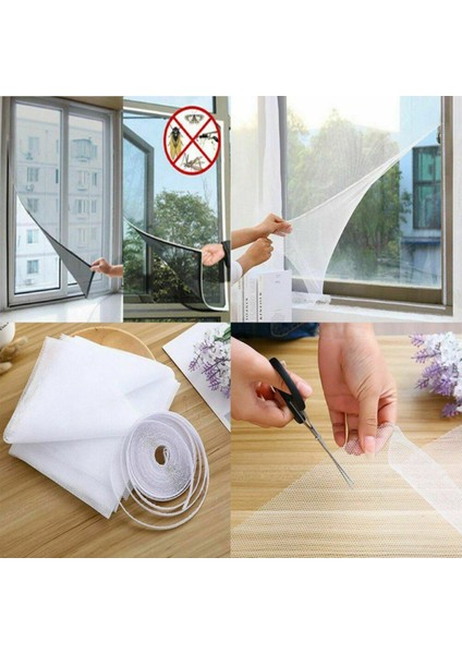 Tüm Cam Pencere Kapılara Uyumlu Çift Kanat Pencere Sinekliği indirimleri