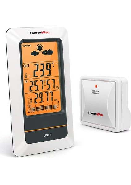 Thermopro TP67A Wifi Iç-Dış Mekan Dijital Isı,nem,basınç Ölçer