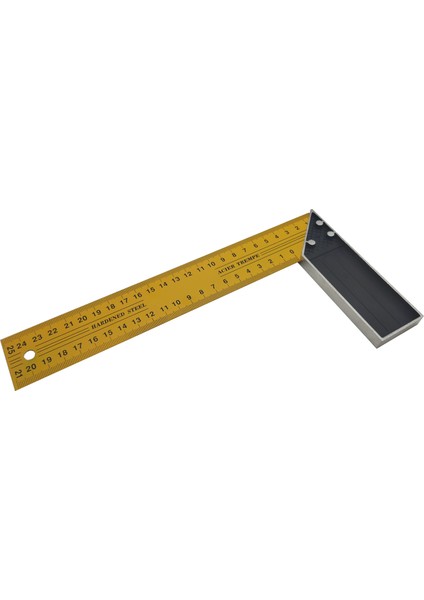 Marangoz Gönye 25 cm Cetvel Köşe Gönye Çizim Gönyesi