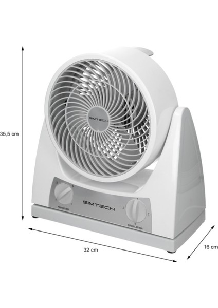 Masaüstü Vantilatör 40 W Düşük Sesli Çalışma ve Ayarlanabilir Hız Özellikleriyle indirimleri