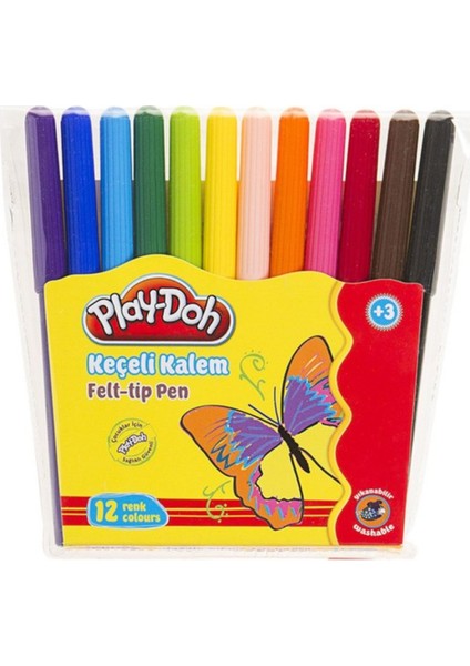 Play Doh Yıkanabilir Keçeli Kalem 12 Renk