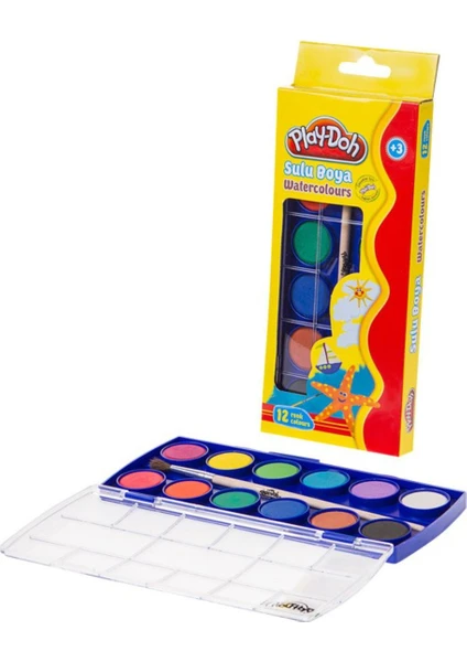 Play Doh Sulu Boya 12 Renk 23 mm