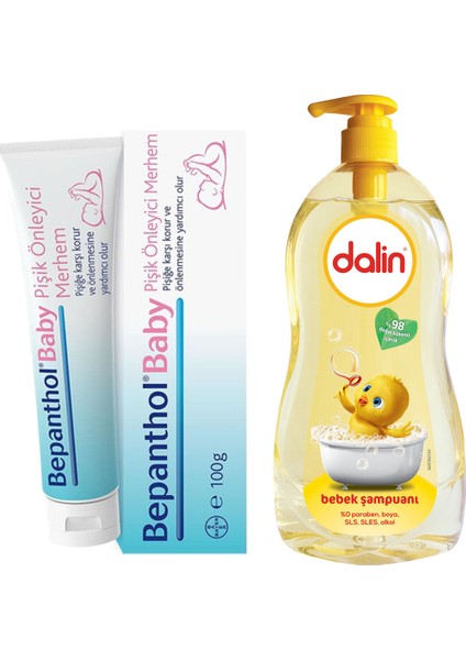 Baby Pişik Kremi 100 gr + Dalin Bebek Şampuanı 500 ml