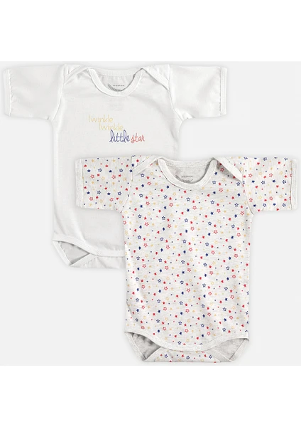 Little Star Bebek Kısa Kollu Body 2'li Set