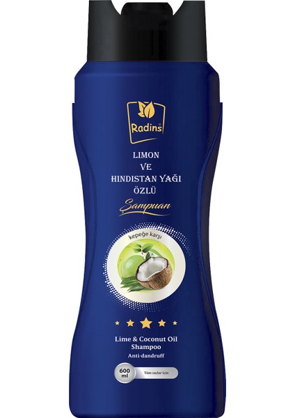 Limon ve Hindistan Yaği Özlü Şampuanı 600 ml