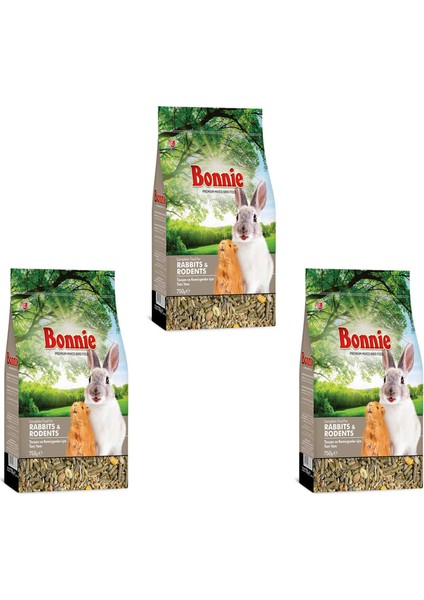 Tavşan ve Kemirgenler Için Tam Yem 750 gr 3 Adet