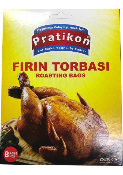 Fırın Torbası 25 x 38 cm 8'li