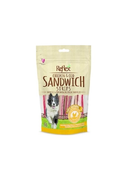 Chicken&cod Sandwich Tavuk ve Morina Balıklı Doğal Köpek Ödülü 80 gr