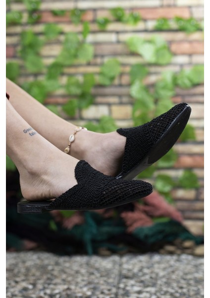 Siyah Kadın Terlik 001202 modelleri