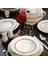 Bone Olympos 62 Parça 8220 Desenli Yemek Takımı 2