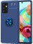 Samsung Galaxy A72 Kılıf Ultra Korumalı Yüzüklü Manyetik Ravel Silikon + Nano Ekran Koruyucu Lacivert 1