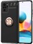 Xiaomi Redmi Note 10 Kılıf Ultra Korumalı Yüzüklü Manyetik Ravel Silikon + Tam Kaplayan 5d Cam Ekran Koruyucu Rose 1