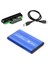 2,5" Sata Harddisk Kutusu - Sata HDD Kutu - Mavi Renk 4