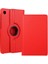 Lenovo M10 (TB-X306F) Uyumlu Kılıf Standlı 360° Rotatable Pu-Leather Case Kırmızı 1
