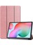 Huawei Matepad T8 Uyumlu Kılıf Standlı Ön ve Arka Kılıf Canpay Smart Case Rose Gold 1