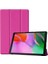 Huawei T5 10 Uyumlu Kılıf Standlı Ön ve Arka Kılıf Canpay Smart Case Pembe 1