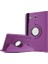 Samsung Galaxy T560 Uyumlu Kılıf Pu-Deri 360 Derece Dönebilen Stand Özelliği Mor 1
