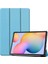 Samsung Galaxy T500 Uyumlu Kılıf (Tab A7 10.4" Inç) Ön-Arka Smart Case Katlanır Stand Mavi 1