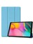 Samsung Galaxy T560 Uyumlu Kılıf (Tab E 9.6") Ön-Arka Smart Case Katlanır Stand Mavi 1