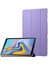 Samsung Galaxy T590 Uyumlu Kılıf (Tab A) Ön-Arka Smart Case Katlanır Stand Mor 1