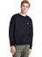 Brushed Back Erkek Siyah Yuvarlak Yaka Sweatshirt 1