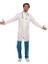 Doktor Hemşire Gold Alpaka Erkek Hakim Yaka Beyaz Önlük Uzun Boy Uzun Kol Uniforma 1