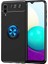 Samsung Galaxy A02 Kılıf Ultra Korumalı Yüzüklü Manyetik Ravel Silikon + Tam Kaplayan 5d Cam Ekran Koruyucu Siyah - Mavi 1