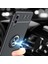 Samsung Galaxy A02 Kılıf Ultra Korumalı Yüzüklü Manyetik Ravel Silikon + Tam Kaplayan 5d Cam Ekran Koruyucu Lacivert 4