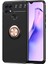 Oppo A15S Kılıf Ultra Korumalı Yüzüklü Manyetik Ravel Silikon + Tam Kaplayan 5d Cam Ekran Koruyucu Rose 1