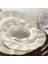 24 Parça Milena Krem Fileli Yemek Takımı 1