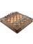 Gifthome Metal Satranç Takımı/seti;battal,ispanyol,antik,sedefli,ceviz ,çekm. Satranç Tahtası 1