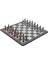 Gifthome Metal Satranç Takımı/seti;orta,ispanyol,antik,gri Mermer Desenli Satranç Tahtası 1